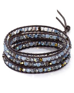 Chan Luu Five Wrap Blue Shade Bracelet