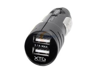 Ultra Compact Dual USB Car Charger   2.1A Output
