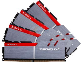 G.SKILL TridentZ Series 16GB (4 x 4GB) 288 Pin DDR4 SDRAM DDR4 3733 (PC4 29800) Intel Z170 Platform Desktop Memory Model F4 3733C17Q 16GTZ