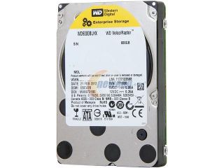 Refurbished Western Digital WD Internal Drive VelociRaptor WD6000BLHX 600GB 10000 RPM 32MB Cache SATA 6.0Gb/s 2.5" Drive Only Grade A Recertified