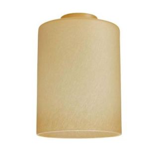 Westinghouse 6 1/2 in. Handblown Amber Mist Cylinder Shade with 2 1/4 in. Fitter and 4 3/4 in. Width 8570000