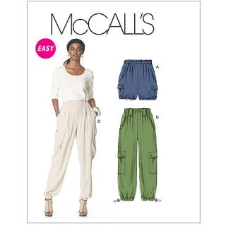 McCall's Pattern Misses' Shorts, and Pants in 2 Lengths, ZZ (L, XL, XXL)