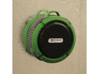 Victsing 065719 Mini 5W Waterproof Shockproof Dustproof A2DP Handsfree Bluetooth 3.0 Stereo Speaker with Suction Cup & Built in Mic   Green