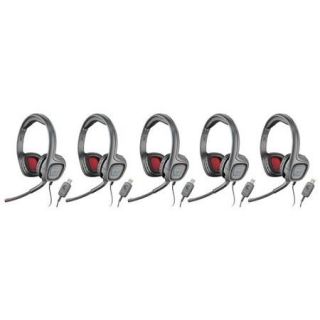 Plantronics Audio 655 USB Stereo Corded Headset (5 Pack)