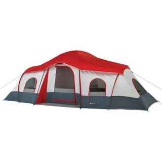 Ozark Trail 20' x 10' 3 Room Cabin Tent, Sleeps 9 10