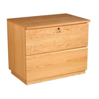 Rush Furniture Modular Real Oak Wood Veneer 2 Drawer File Cabinet