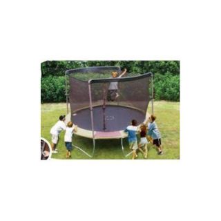 SKYBOUND 12' Enclosure Trampoline Net Using 2 Arches