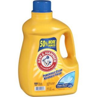 Arm & Hammer 2x Concentrated Liquid Laundry Detergent, Clean Burst , 150 oz