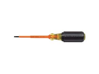 KLEIN TOOLS 612 4 INS Insulated Screwdriver,SL,1/8 x 7 3/4 in