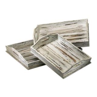 Filament Design Prospect 3 in. x 17.75 in. Wood Tray (Set of 3) 02511