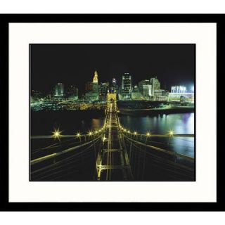 Great American Picture Roebling Bridge Cinncinnati Framed Photograph