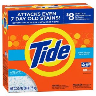 Tide HE Turbo Clean Breeze Powder Laundry Detergent   95 oz 68 Loads