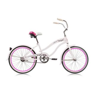 Micargi Famous 20 inch White Beach Cruiser   17624201  