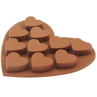 BargainRollback 3 Piece Non Stick Valentine Multi Hearts Silicone Mold