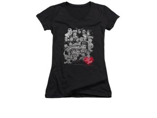 I Love Lucy 60 Years Of Fun Juniors V Neck Shirt