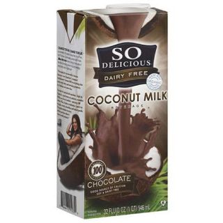 So Delicious Dairy Free Chocolate Coconut Milk Beverage, 32 oz (Pack of 12)