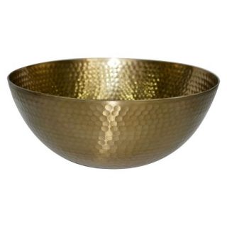 Metal Hammered Small Serving Bowl Threshold Gold