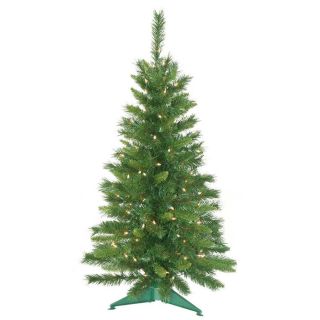 Vickerman 3.5 ft Pre Lit Imperial Pine Artificial Christmas Tree with White Incandescent Lights