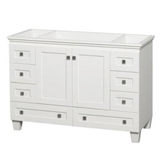 Wyndham Collection Acclaim 48 in. Vanity Cabinet Only in White WCV800048SWHCXSXXMXX