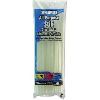 Surebonder All Temperature 10" Hot Melt Glue Sticks, 20 Pack