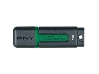 PNY Attache 32GB USB 2.0 Flash Drive (Black/Green) Model P FD32GATT2 EF