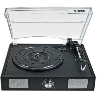 VIBE Sound USB Turntable/Vinyl to  Audio Record Player w/Built in Speakers