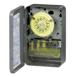 Intermatic T100 Series 40 Amp 125 Volt DPST 24 Hour Mechanical Time Switch with Indoor Enclosure T103D89