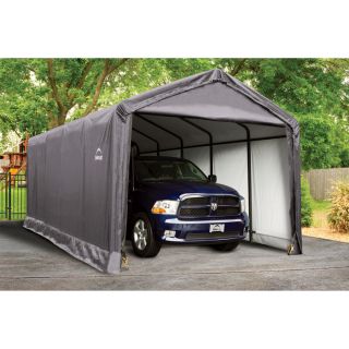 ShelterLogic ShelterTube Heavy-Duty Storage Shelter — 25ft.L x 12ft.W x 11ft.H  House Style Instant Garages