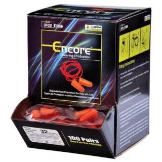 Cordova Encore Ear Plugs Corded Disposable (100 per Box) EPFC01