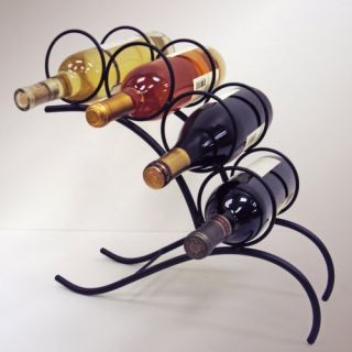 J & J Wire 4 Bottle Tabletop Wine Rack
