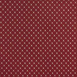 B652 Red/ Diamond Woven Jacquard Upholstery Fabric by the Yard