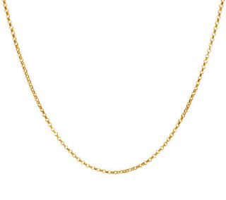 Vicenza Gold 18 Round Rolo Link Chain Necklace 14K, 1.0g —