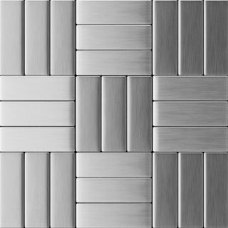 Inoxia Speedtiles 11.53 x 11.53 Peel & Stick Metal Tile in Stainless