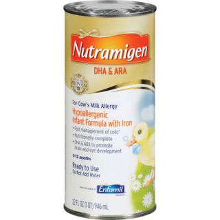 Enfamil Nutramigen Lipil Iron Fortified Hypoallergenic Infant Formula, Ready To Use Liquid   32 Oz / Can, 6 Cans / Pack