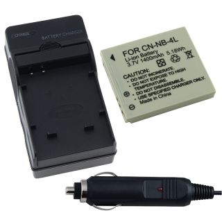 INSTEN Battery and Charger Set for Canon PowerShot SD600 SD750 SD630