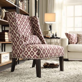 St. Victoria Wingback Chair in Lavender by Kingstown Home