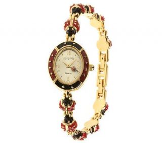 Joan Rivers Ladybug Adjustable Bracelet Watch   J6834 —