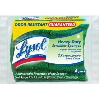 Lysol Heavy Duty Scrubber Sponges, 4pk