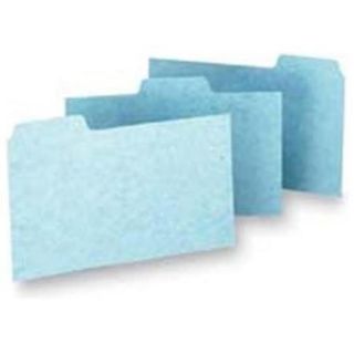 Esselte Pressboard Filing Index Card Guide   Blank   6" X 4"   100 / Box   Blue Divider (P413)
