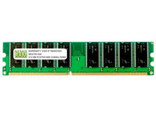 NEMIX RAM 512MB DDR 333MHz PC2700 184 PIN DIMM Desktop PC Memory