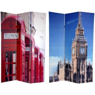Canvas 6 foot Big Ben/ London Phone Booths Room Divider (China)