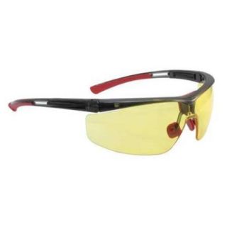 NORTH BY HONEYWELL T5900WTKA Safety Glasses, Amber Lens, Half Frame