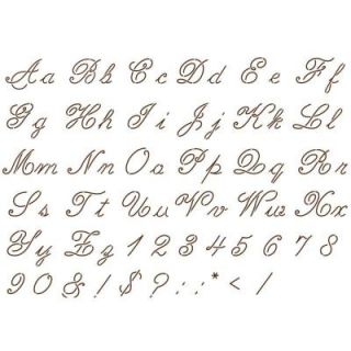 Martha Stewart Crafts Script Alphabet Paper Stencils 32985