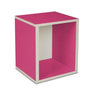 Way Basics zBoard Eco 15.5 in. x 13.4 in. Pink Stackable Storage Cube Organizer BS 285 340 390 PK