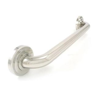 WingIts Platinum Designer Series 18 in. x 1.25 in. Grab Bar Bevel in Polished Stainless Steel (21 in. Overall Length) WPGB5PS18BEV