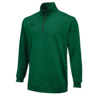Nike Team Dri Fit 1/2 Zip   Mens   For All Sports   Clothing   Dark Green/Black
