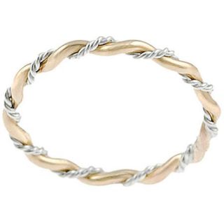 Brinley Co. Twist Ring in Gold Fill and Sterling Silver