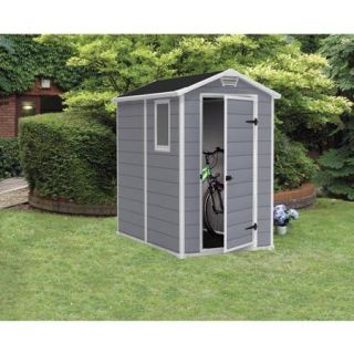 Keter Manor Stronghold Large 4 x 6 ft. Resin Outdoor Storage Shed