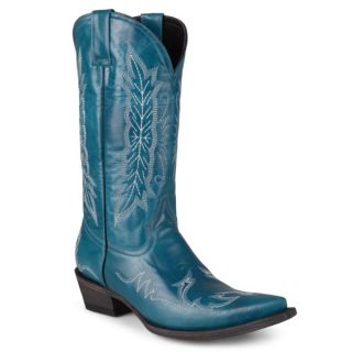Journee Collection Womens Embroidered Handmade Leather Cowboy Boots