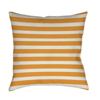 Thumbprintz Bright Stripes Orange Throw/ Floor Pillow  